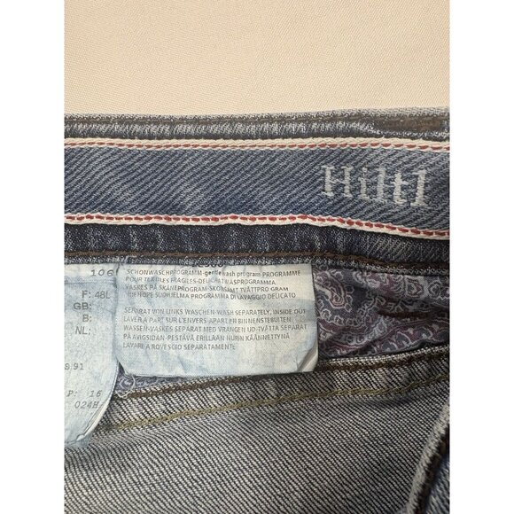 HILTL 36x 30 Straight Medium Wash Relax Fit Denim Blue Jeans - Picture 8 of 8